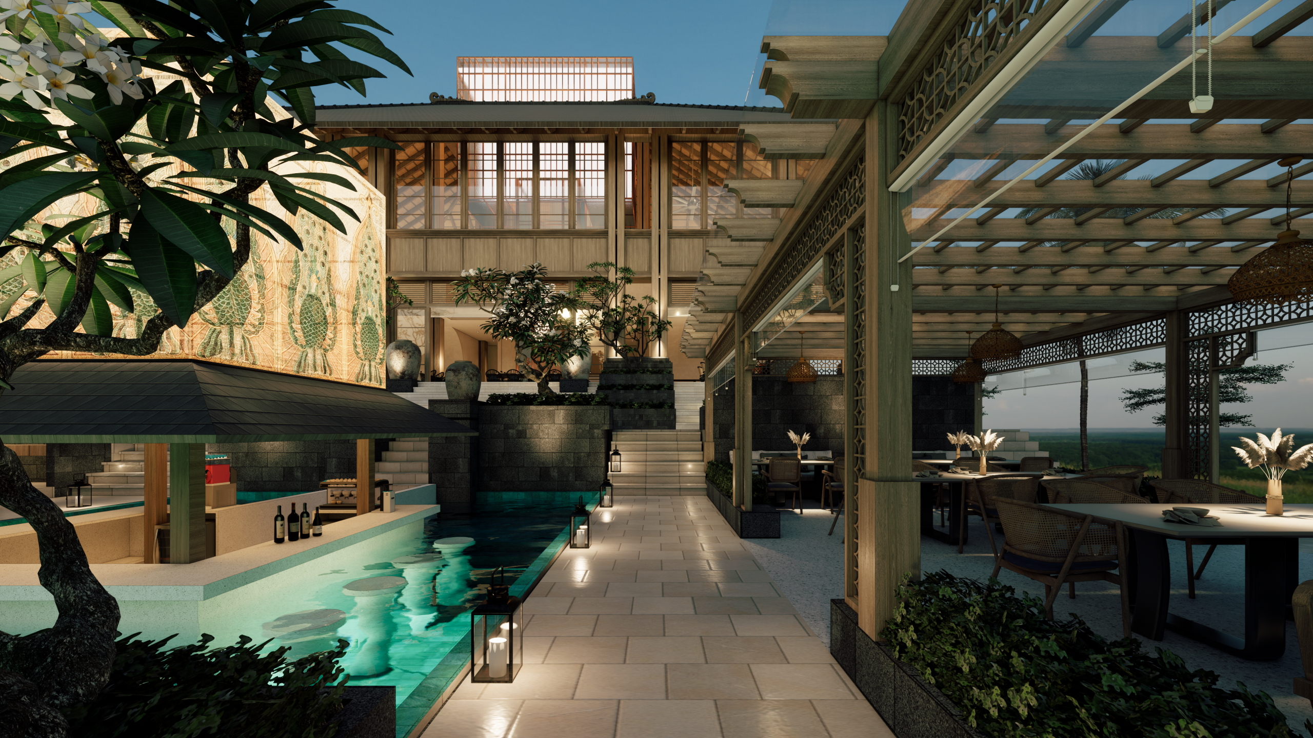 TREES POOL 3 scaled Luxury Villa, Resort & Developments Luxury Villa, Resort & Developments